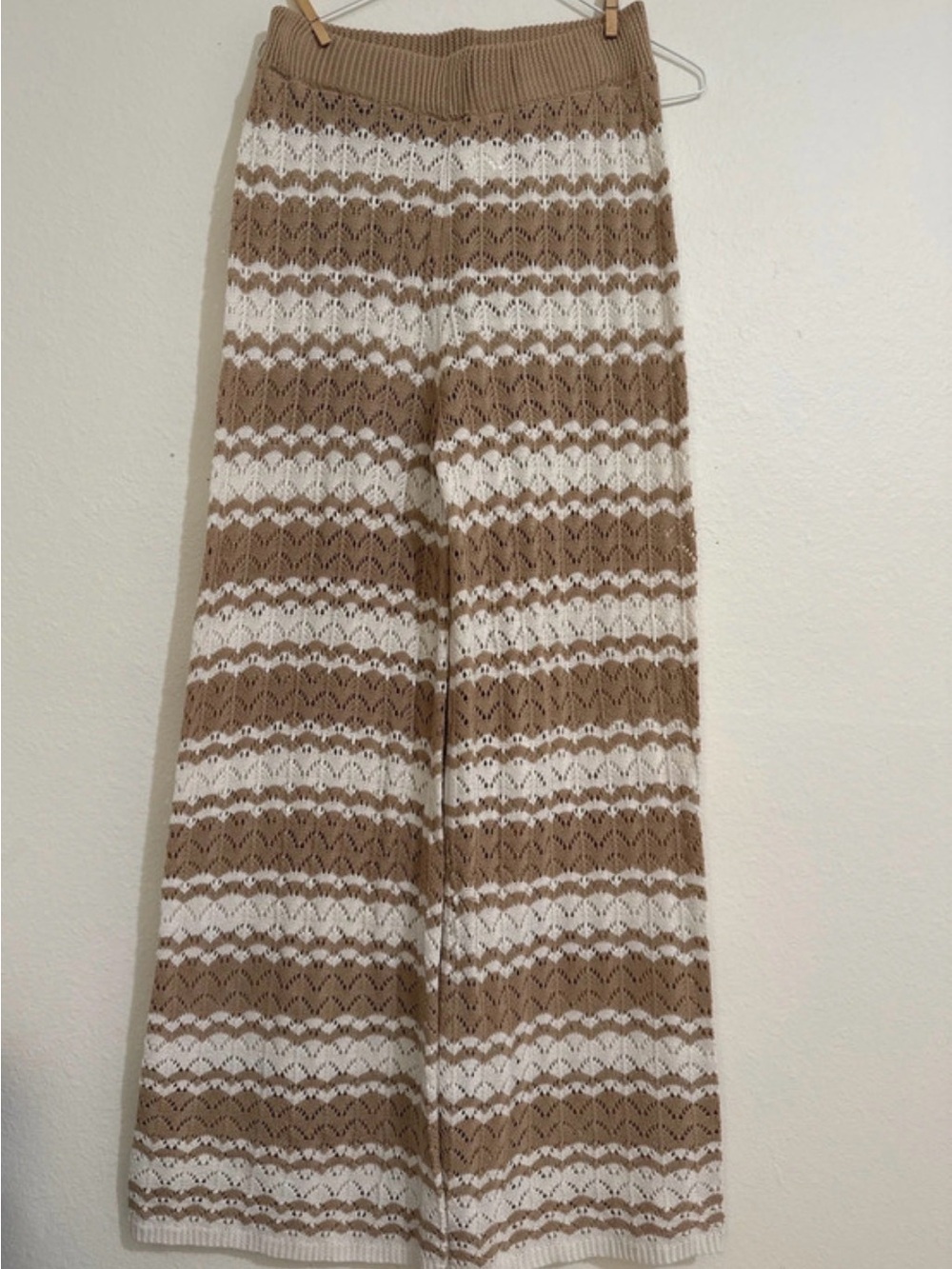 Amazon Wide-Leg Crochet/Knit Pants